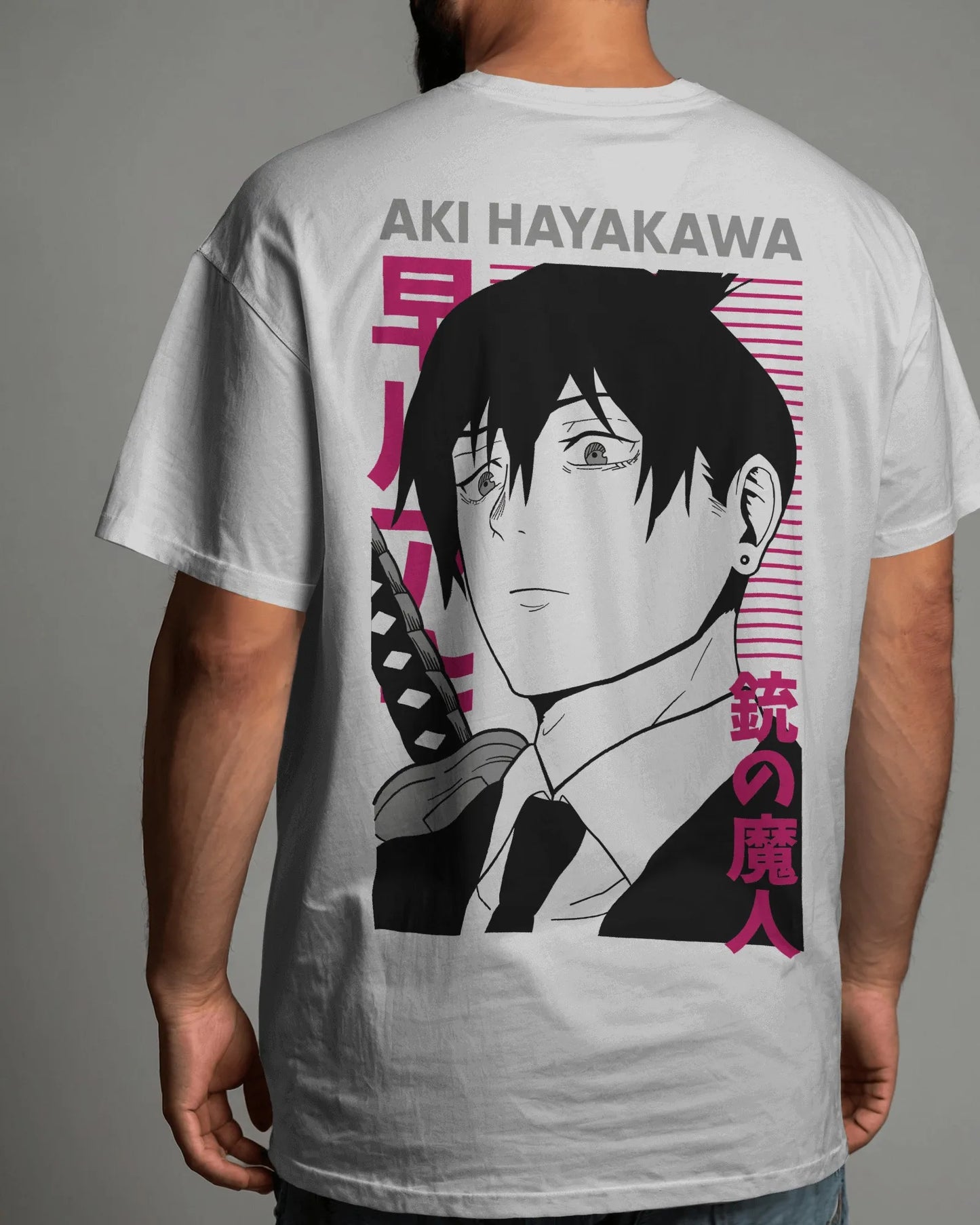 Men’s Aki Hayakawa Chainsaw Oversized T Shirt