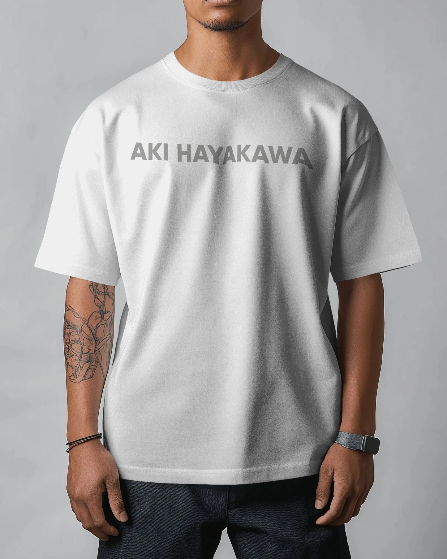 Men’s Aki Hayakawa Chainsaw Oversized T Shirt